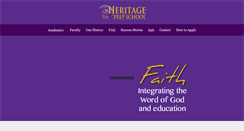 Desktop Screenshot of heritageprep.com